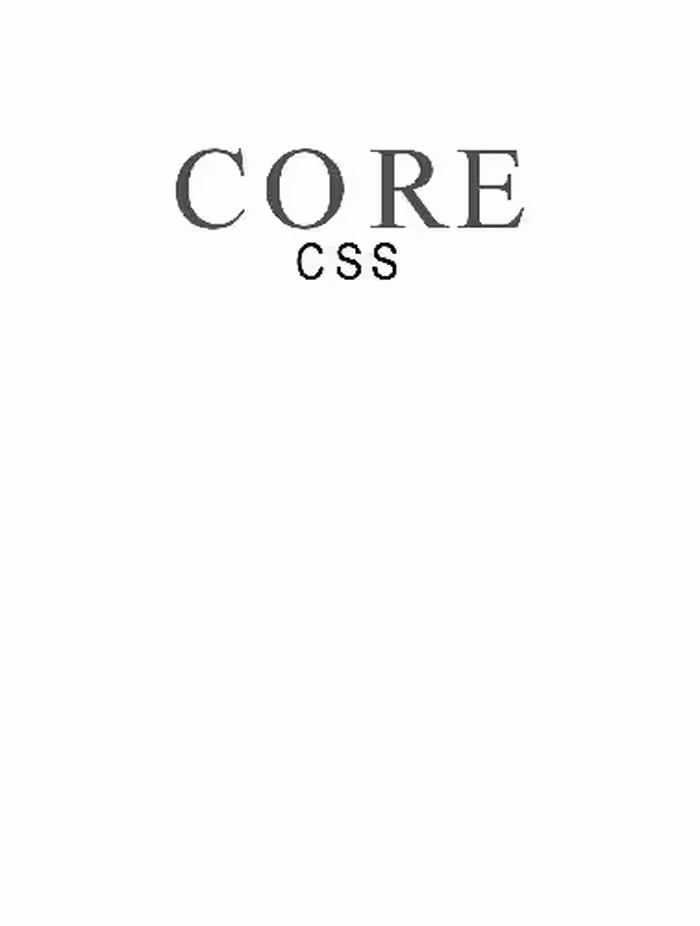 خرید و دانلود نسخه کامل کتاب Core CSS
