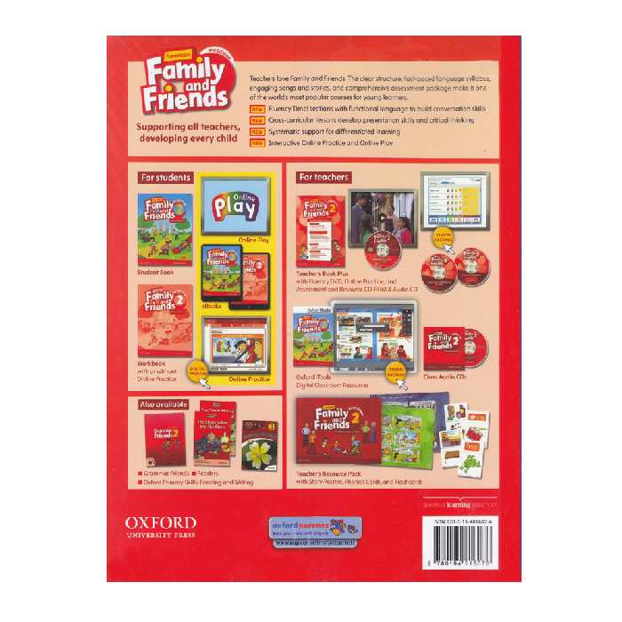 کتاب Family and Friends 2 اثر Naomi Simmons And Tim Ward انتشارات الوندپویان دو جلدی