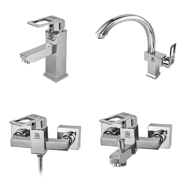 خرید و قیمت ست شیرآلات قهرمان مدل فلت | نوین هوم