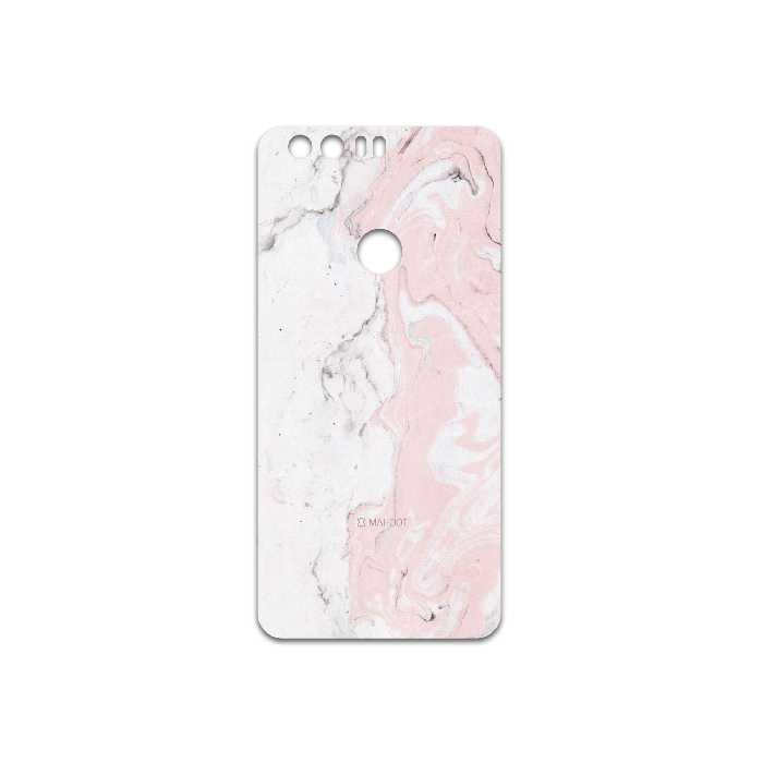 برچسب پوششی ماهوت مدل Blanco-Pink-Marble مناسب برای گوشی موبایل آنر 8