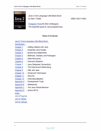 خرید و دانلود نسخه کامل کتاب Java 2 Core Language Little Black Book