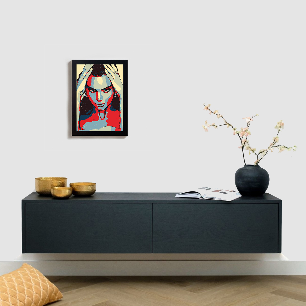 تابلو مدل تابلو مدل کندال جنر kendall jenner BL68