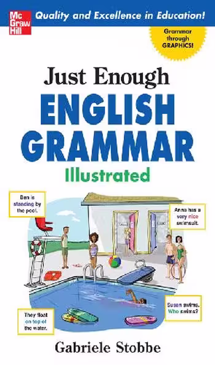 خرید و دانلود نسخه کامل کتاب Just Enough English Grammar Illustrated - PDF