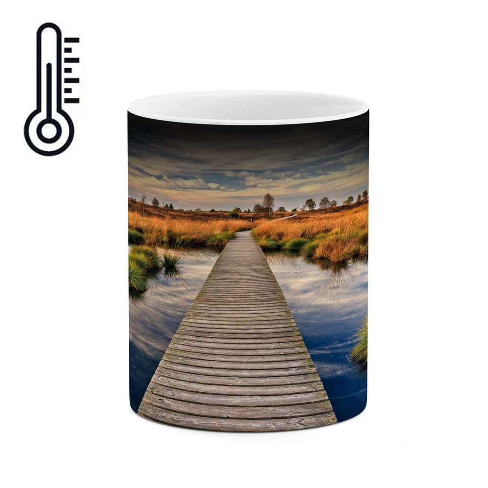 ماگ حرارتی کاکتی طرح منظره مدل mgh16070