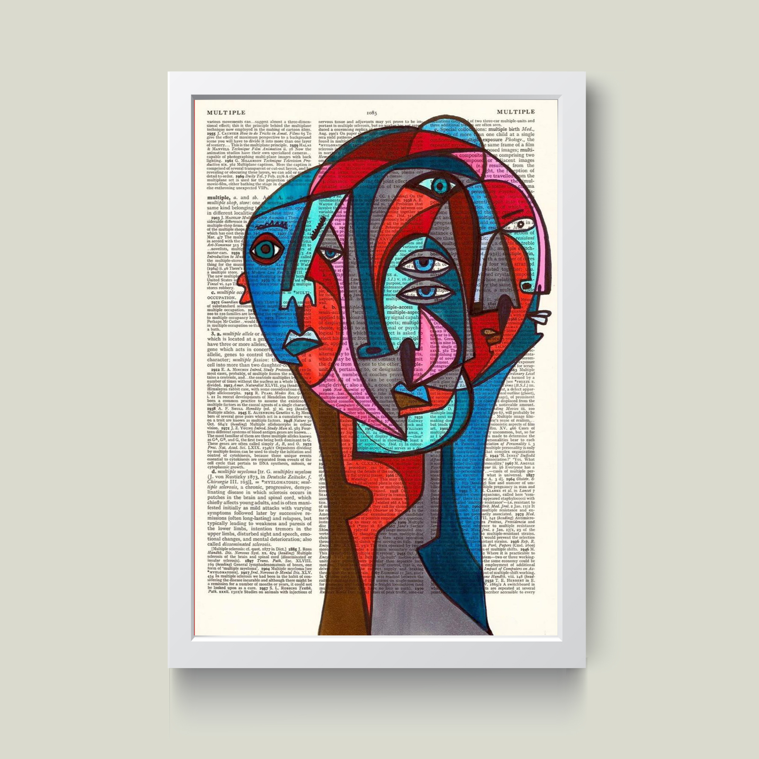 تابلو مدل چهره در چهره کد G15-36