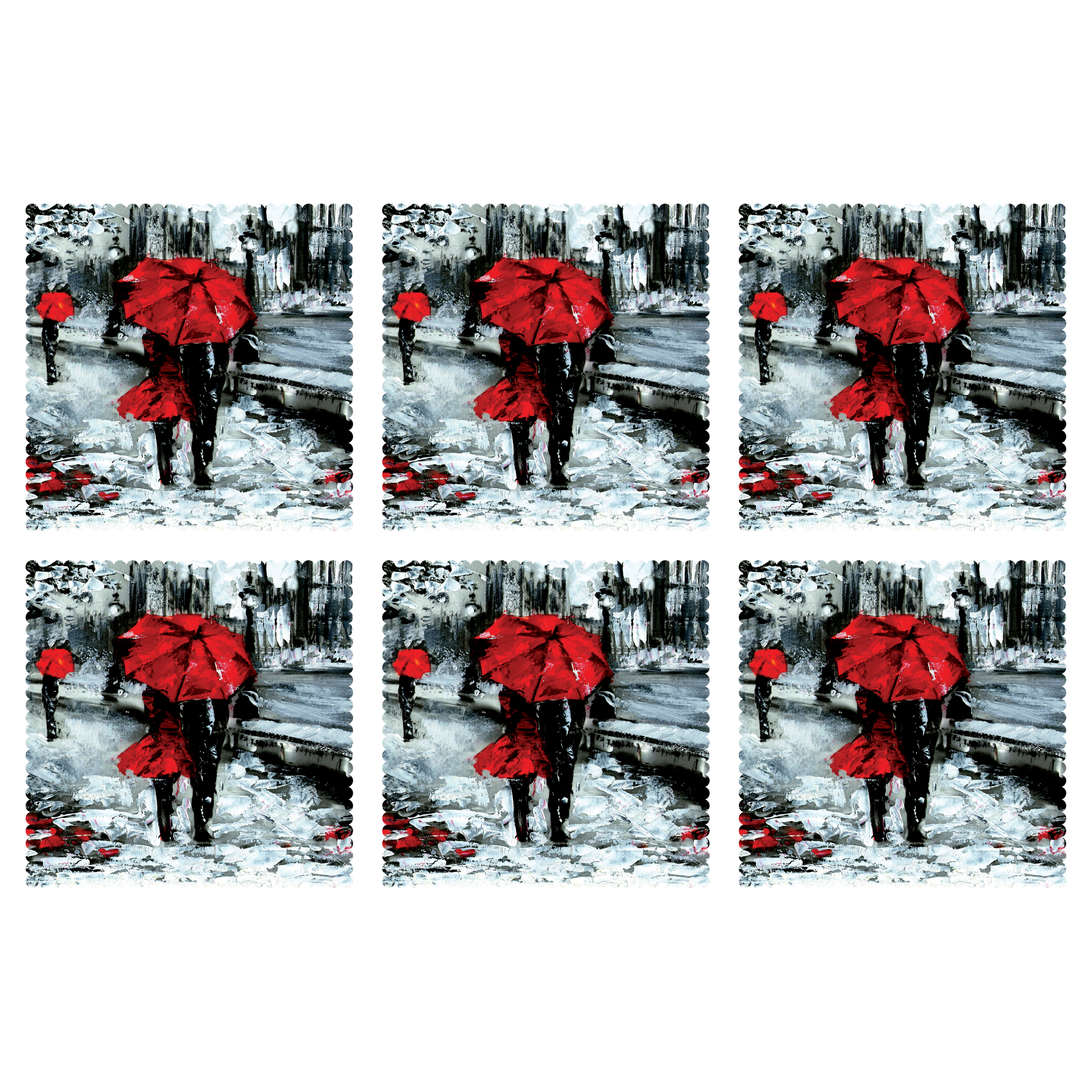 زیر لیوانی مدل C1-42311 بسته 6 عددی