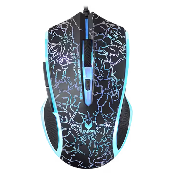 قیمت و خرید موس گیمینگ رپو مشکی مدل Rapoo Optical Gaming Mouse V20S