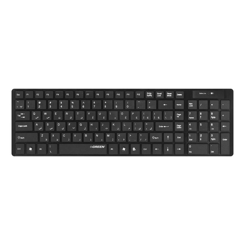 مشخصات، قیمت و خرید کیبورد بی سیم گرین مدل Keyboard Green GK101W