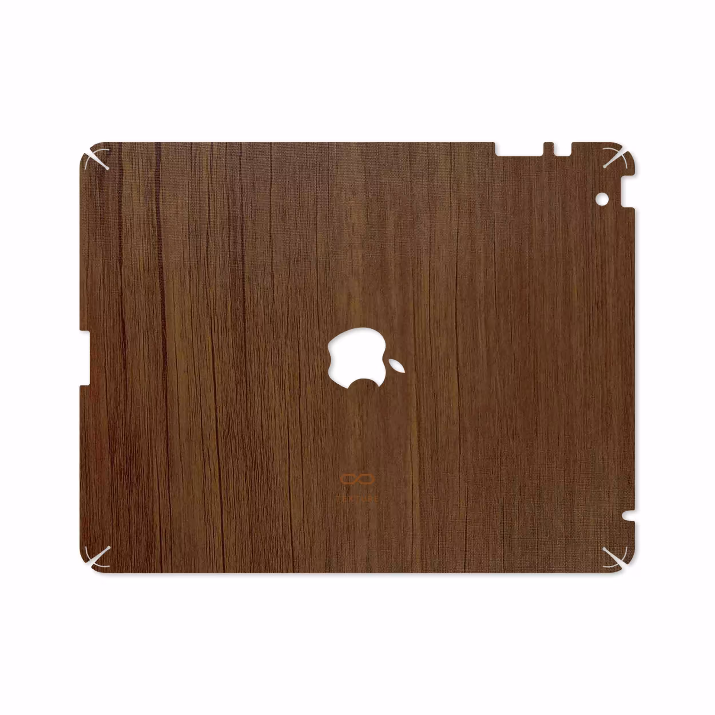 برچسب پوششی ماهوت مدل Orange-Wood مناسب برای تبلت اپل iPad 2 2011 A1396