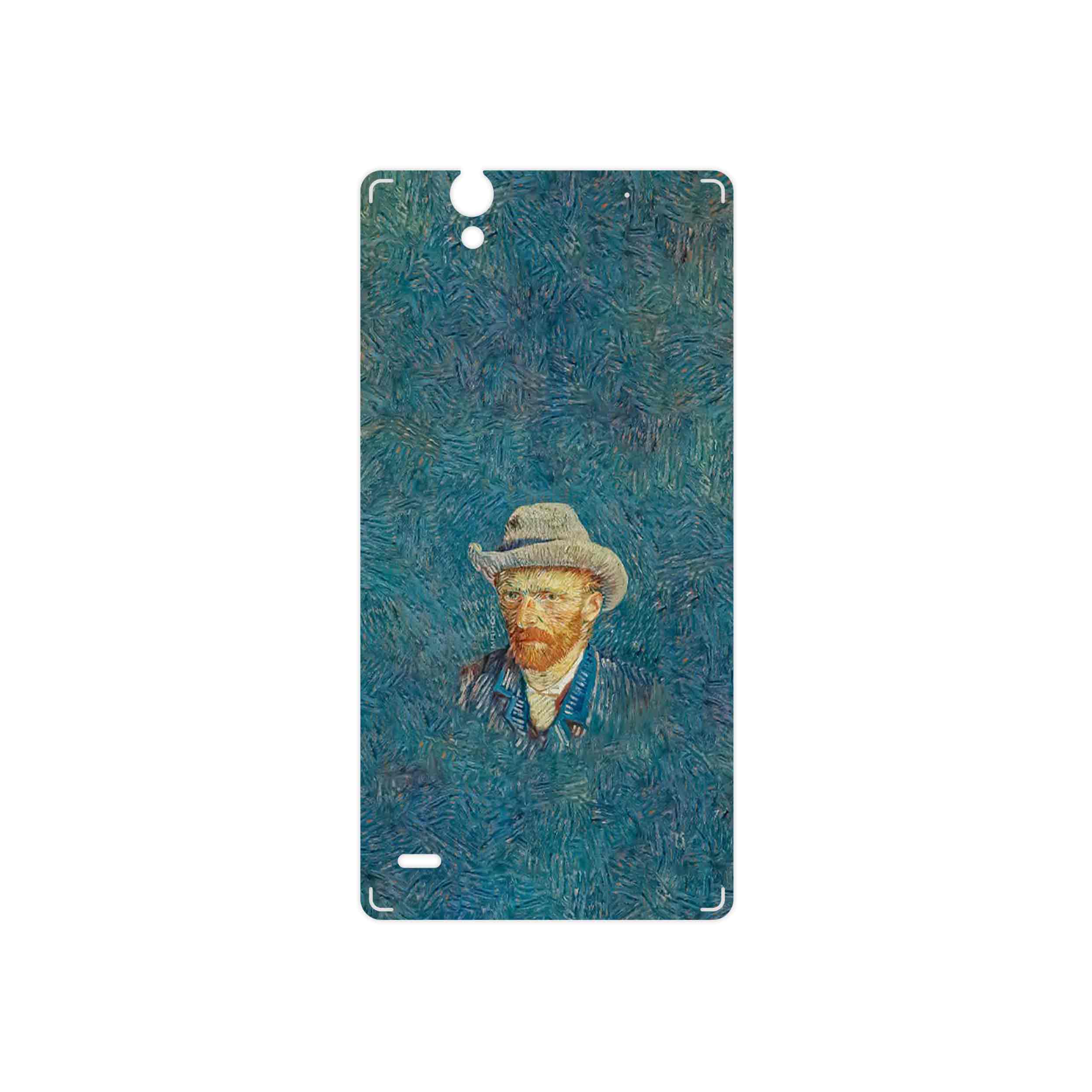 برچسب پوششی ماهوت مدل Self portrait with a gray felt hat مناسب برای گوشی موبایل سونی Xperia C4