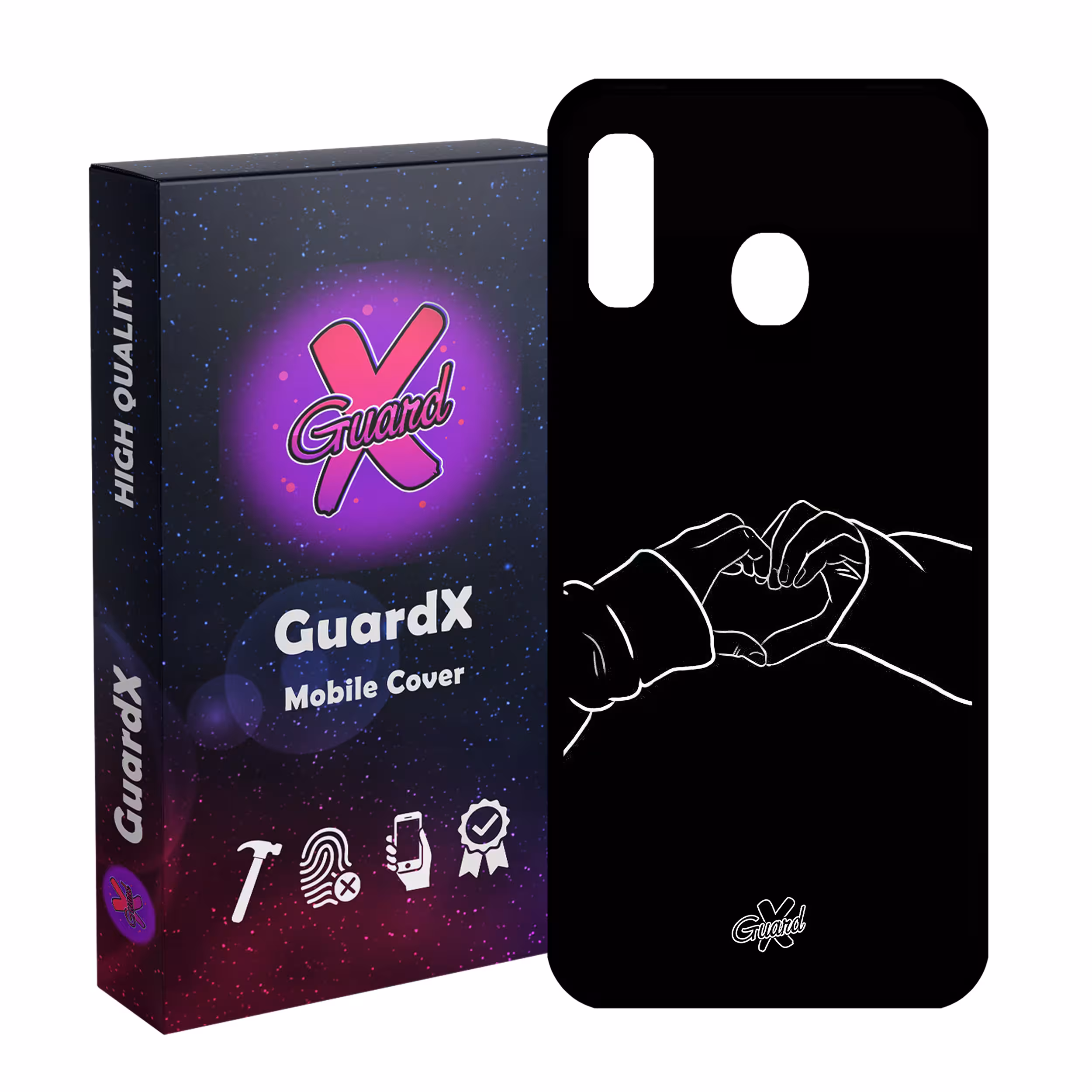 کاور گارد ایکس طرح Love مدل Glass10517 مناسب برای گوشی موبایل سامسونگ Galaxy A30/A20/M10S