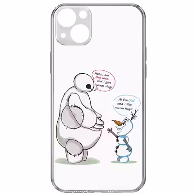 کاور طرح Olaf &amp; Baymax مناسب برای گوشی موبایل اپل iPhone 13 