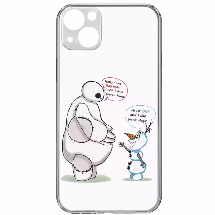 کاور طرح Olaf &amp; Baymax مناسب برای گوشی موبایل اپل iPhone 13 