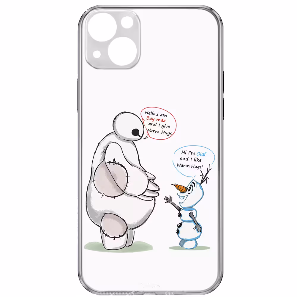 کاور طرح Olaf &amp; Baymax مناسب برای گوشی موبایل اپل iPhone 13 