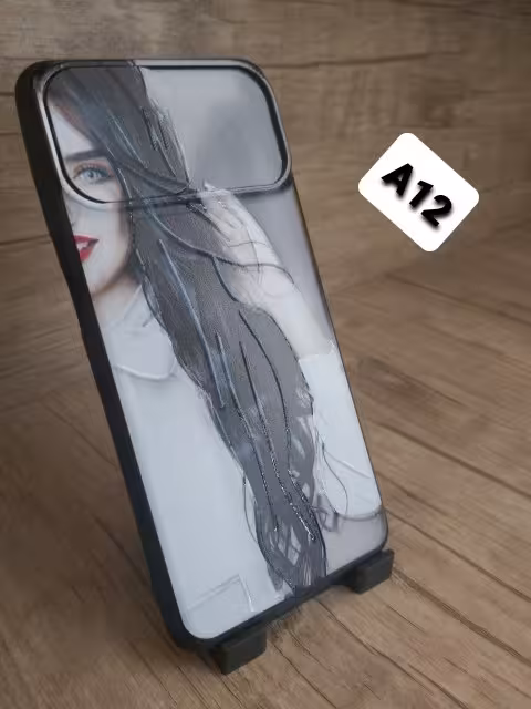 کاور طرح دار محافظ لنز دار مناسب برای گوشی موبایل سامسونگ Galaxy A12
