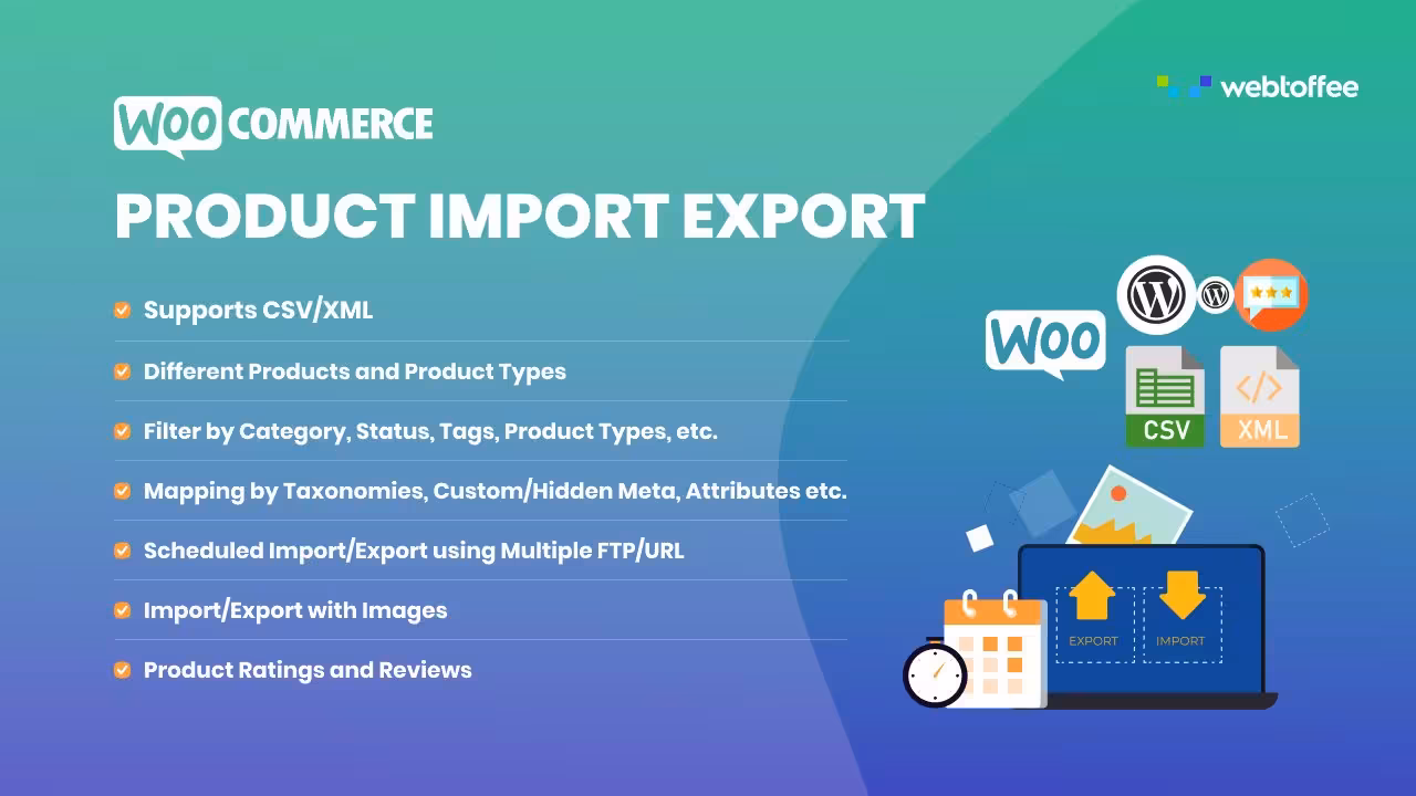 دانلود افزونه Product Import Export Plugin for WooCommerce