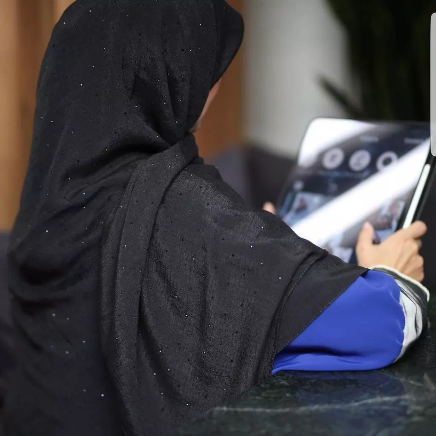 روسری نخ اسلپ نگینی قواره بزرگ منگوله دار اعلا مجلسی