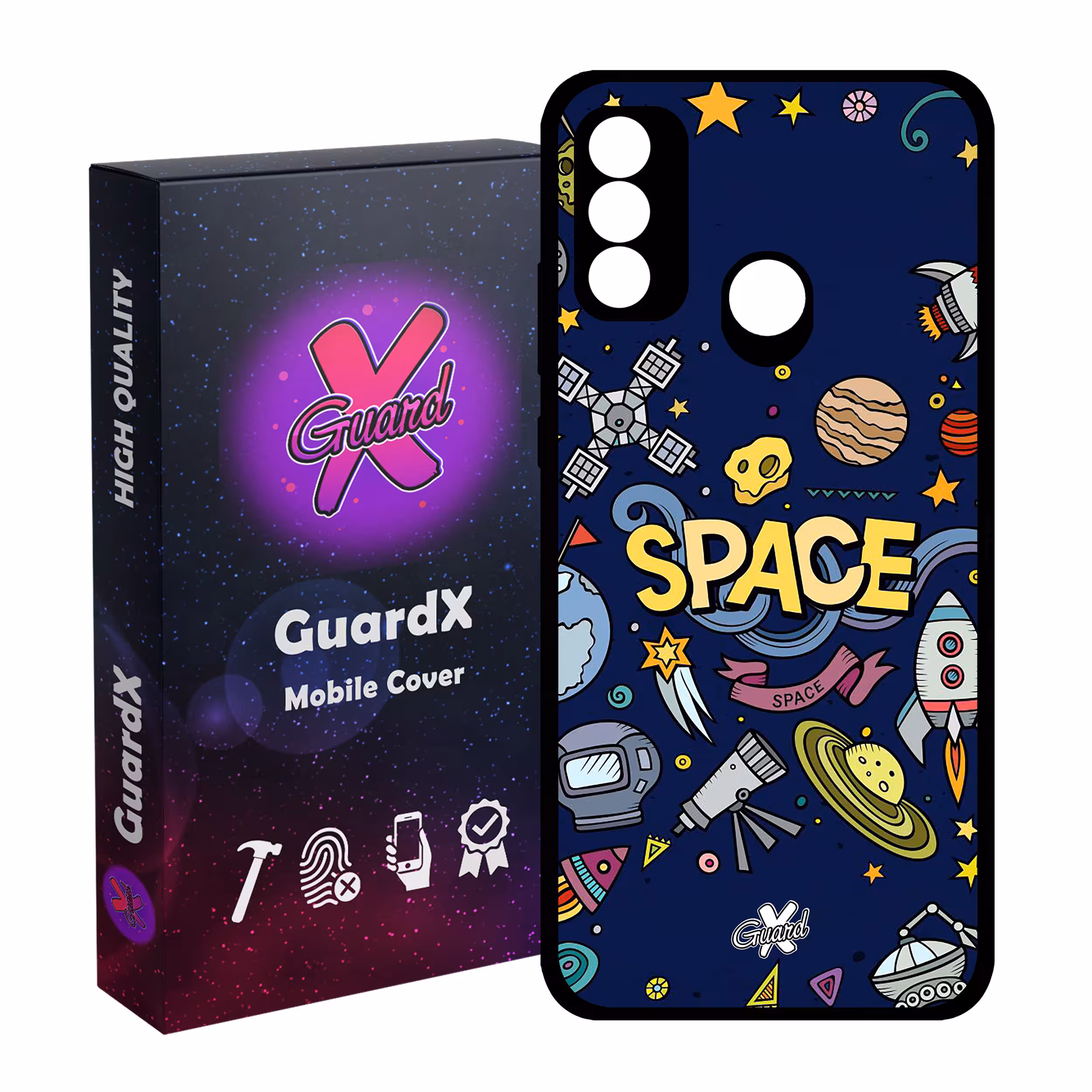 کاور گارد ایکس طرح Galaxy مدل Glass10009 مناسب برای گوشی موبایل هوآوی P Smart 2020
