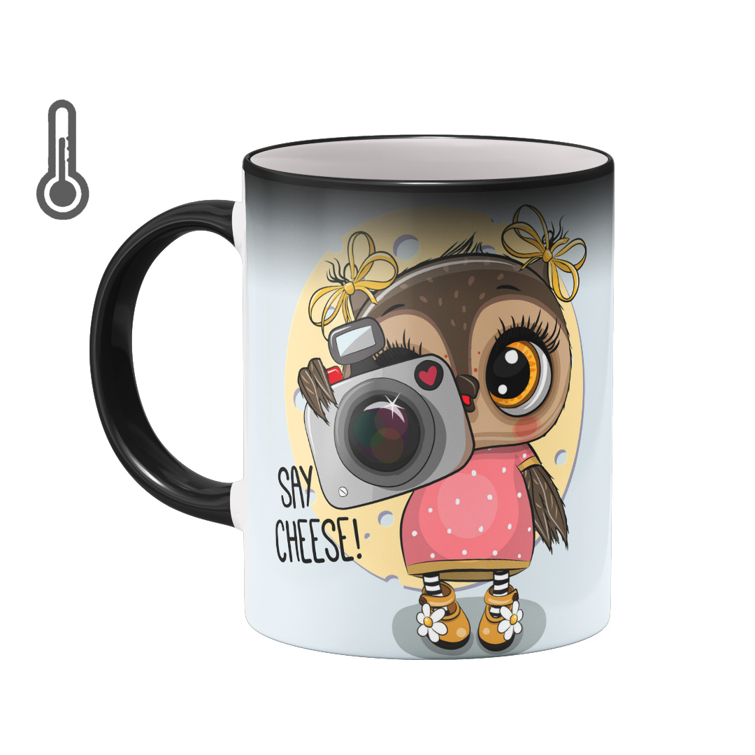 ماگ حرارتی بیگ ماگ مدل جغد عکاس کد 2208