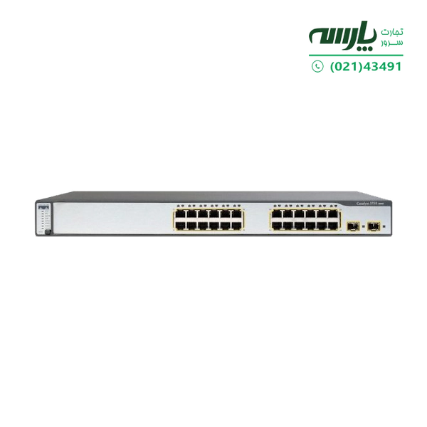 سوئیچ شبکه سیسکو 24 پورت WS-C3750V2-24TS-E
