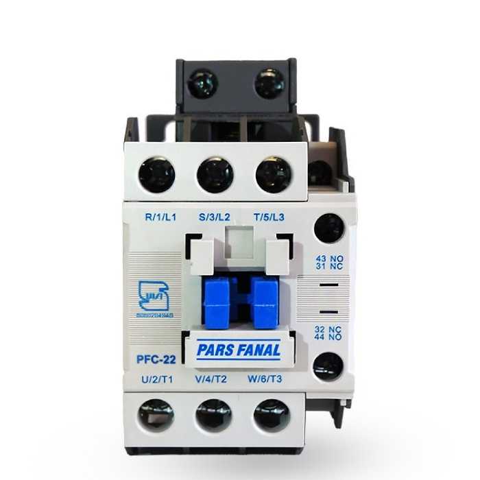 کنتاکتور 22 آمپر 3 فاز پارس فانال مدل PFC-22 بوبین