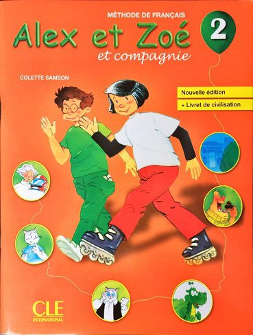کتاب زبان فرانسه Alex et Zoe 2 – Niveau – Livre Cahier d’activite CD(رنگی)