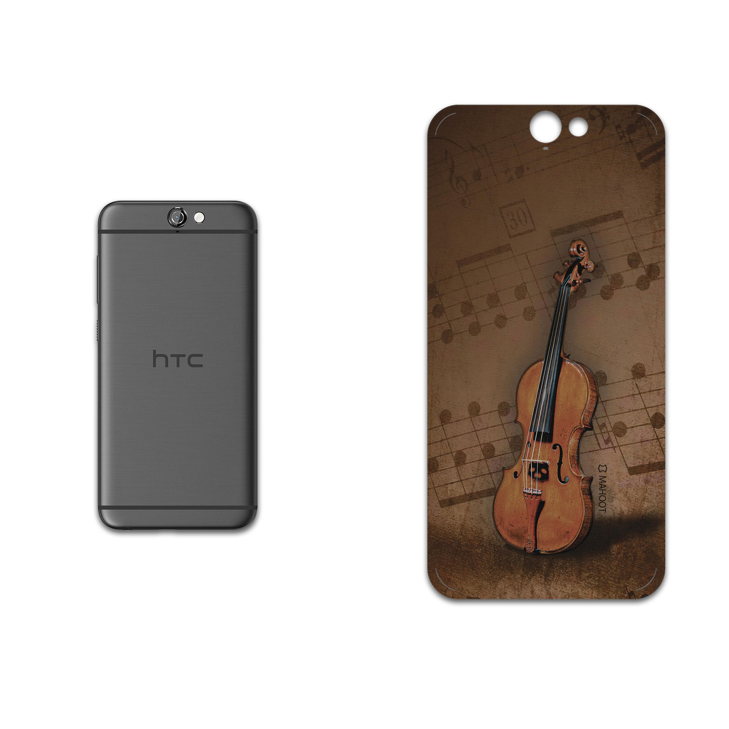 برچسب پوششی ماهوت مدل Violin-Instrument مناسب برای گوشی موبایل اچ تی سی One A9