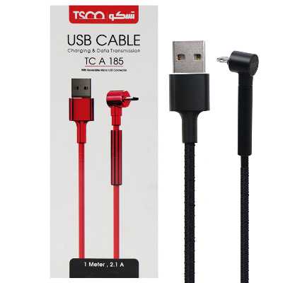 کابل تبدیل USB به microUSB تسکو مدل TC-A185 طول ۱ متر