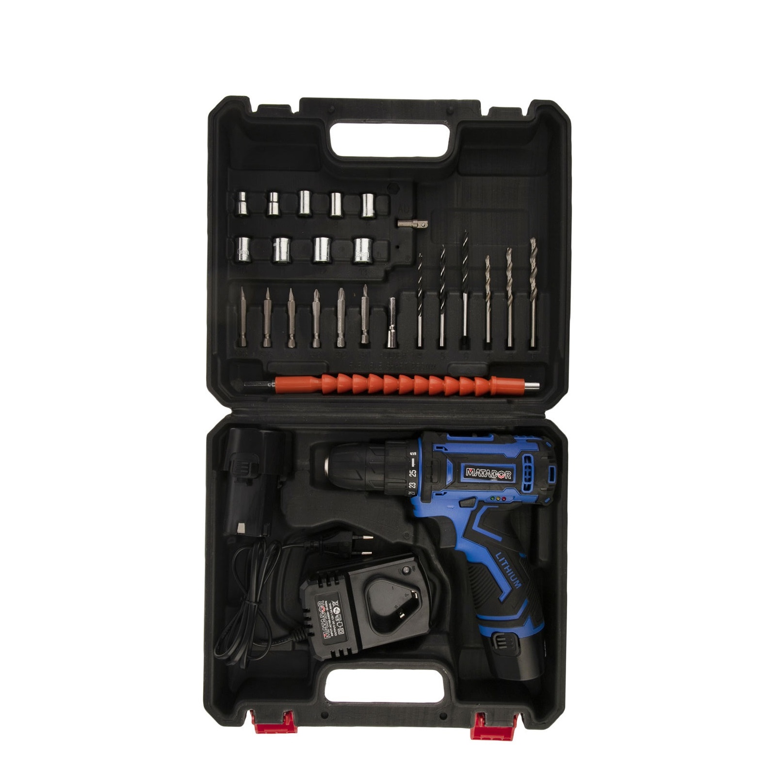 مجموعه 28 عددی دریل پیچ گوشتی شارژی ماتادور کد 02