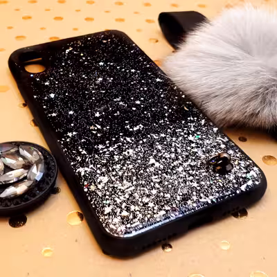 کاور مدل ستاره کد 01 مناسب برای گوشی موبایل اپل IPhone Xs Max به همراه بند و پایه نگهدارنده