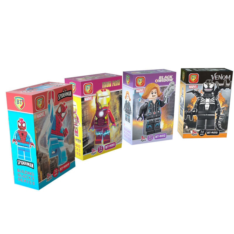 ساختنی مدل قهرمانان مجموعه 4 عددی | چاوه