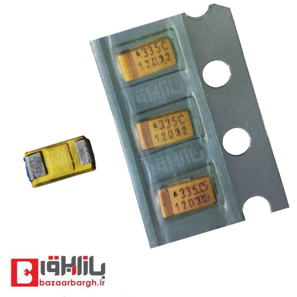 خازن تانتالیوم 3.3 میکرو فاراد 16 ولت SMD سایز A