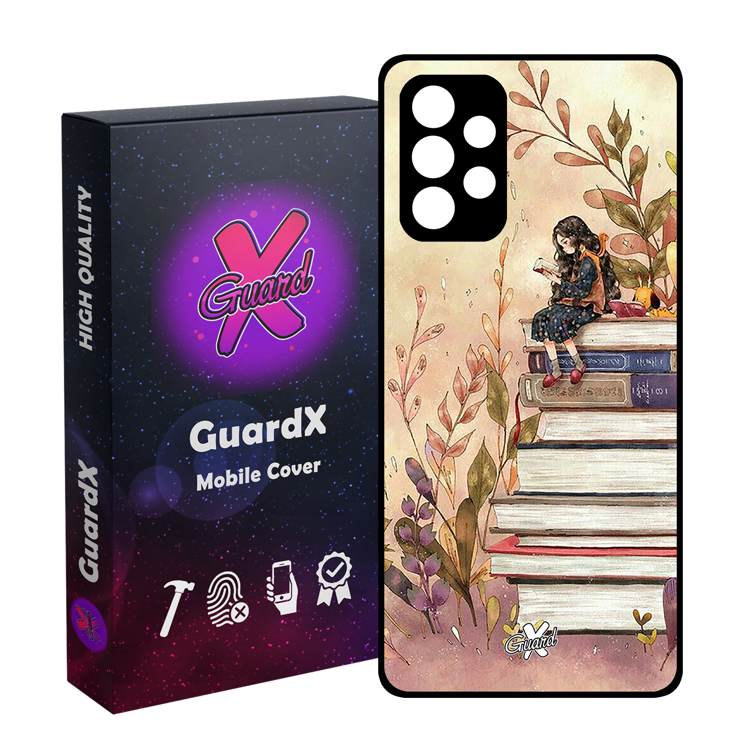 کاور گارد ایکس طرح دختر مدل Glass10313 مناسب برای گوشی موبایل سامسونگ Galaxy A52