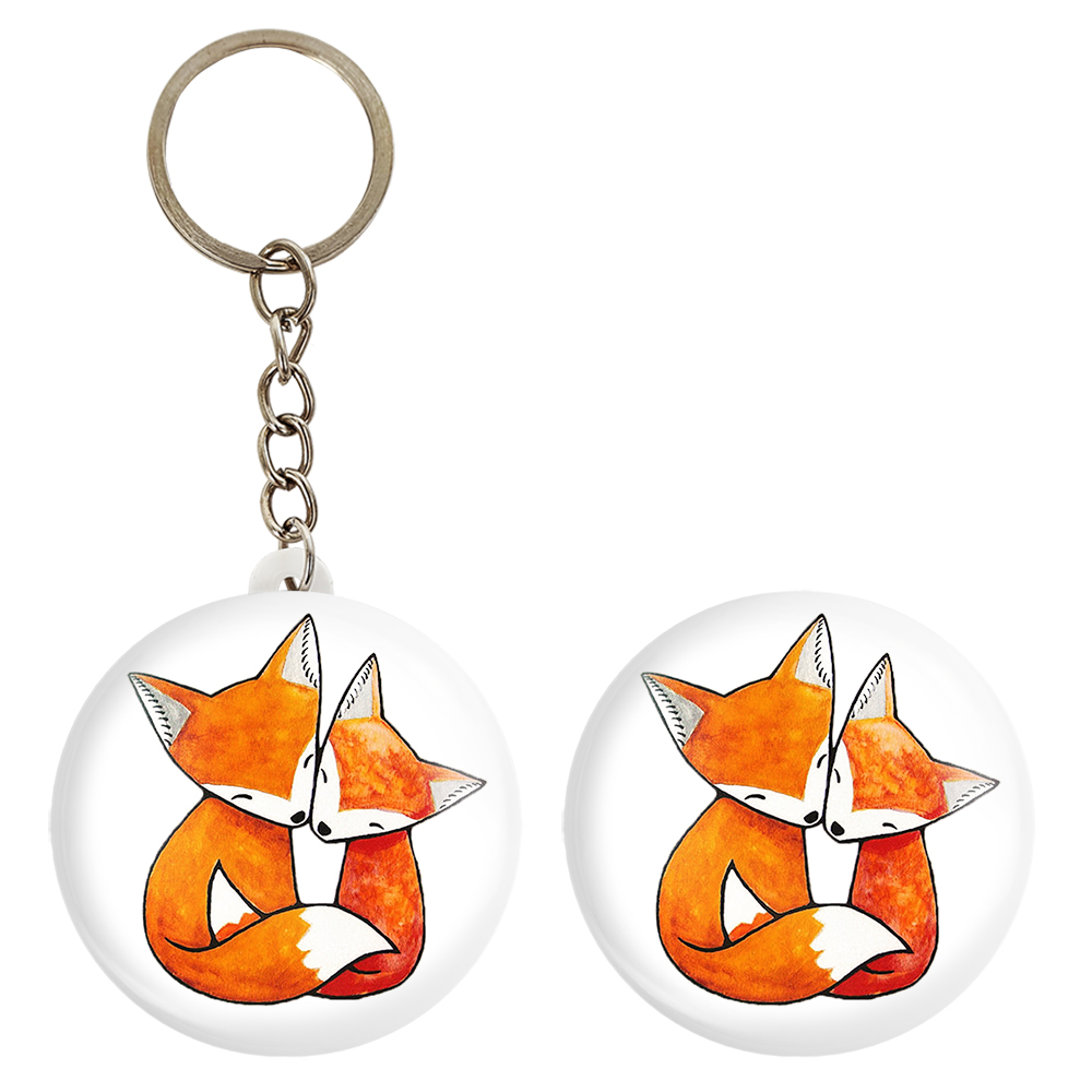 پیکسل خندالو مدل روباه کد 5251 به همراه جاکلیدی