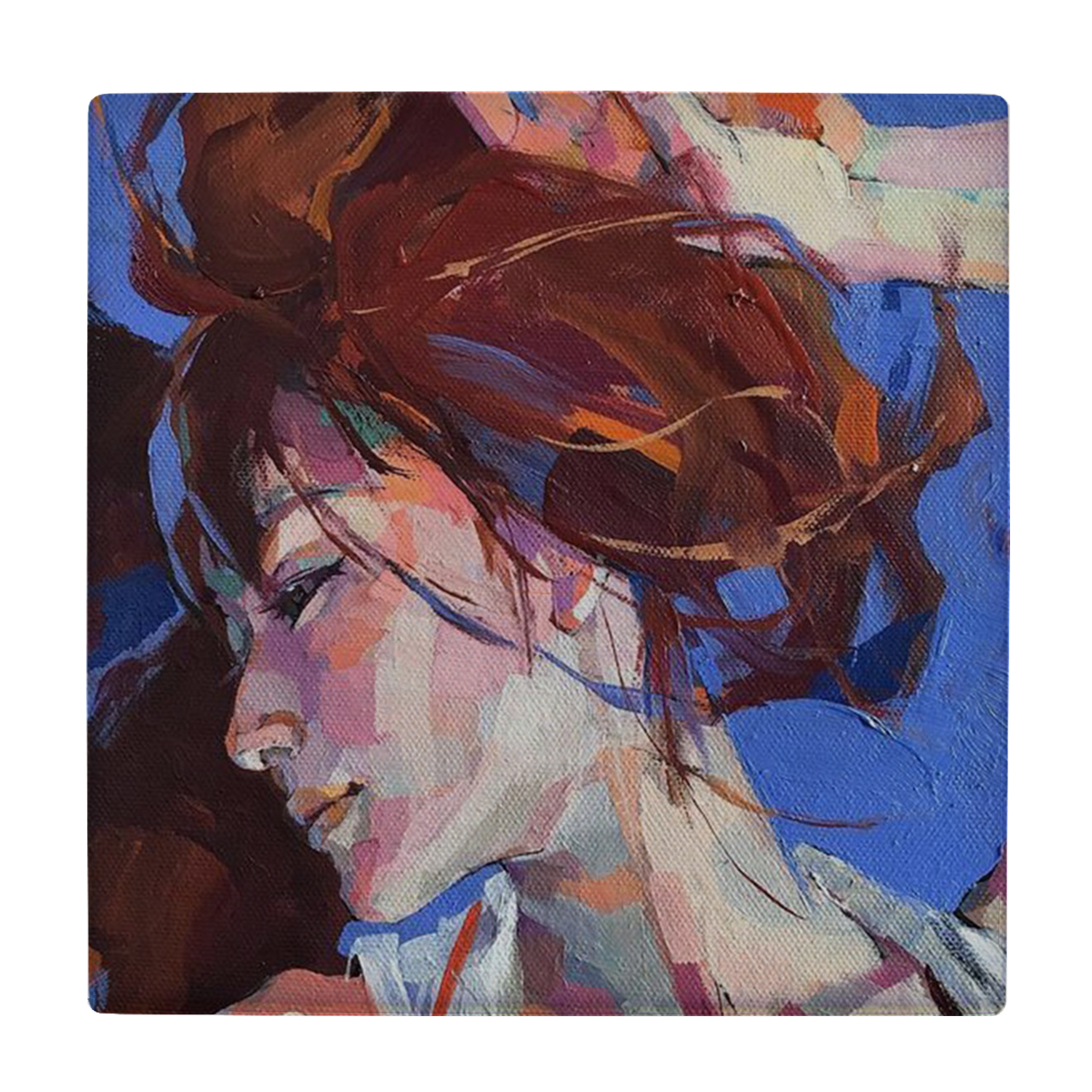 کاشی طرح نقاشی پرتره یک بانو کد wk1945