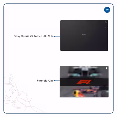 برچسب پوششی ماهوت مدل Formula One مناسب برای تبلت سونی Xperia Z2 Tablet LTE 2014