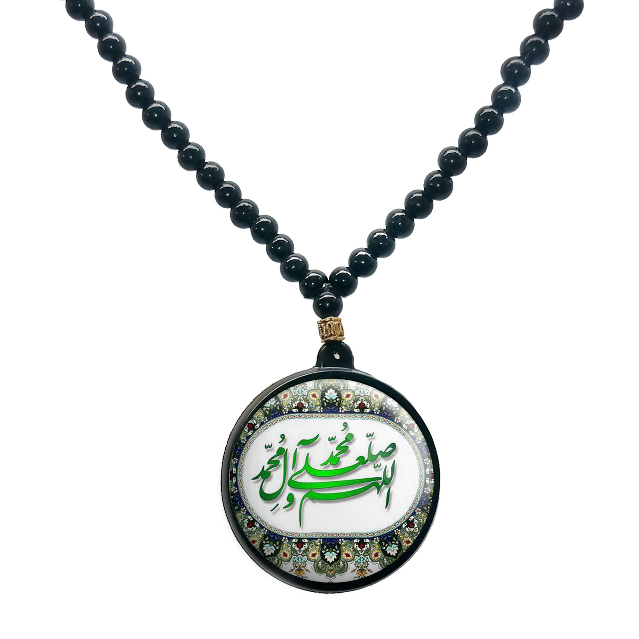 گردنبند پرمانه طرح ادعیه و مذهبی کد pmd.6452 مدل دو طرفه