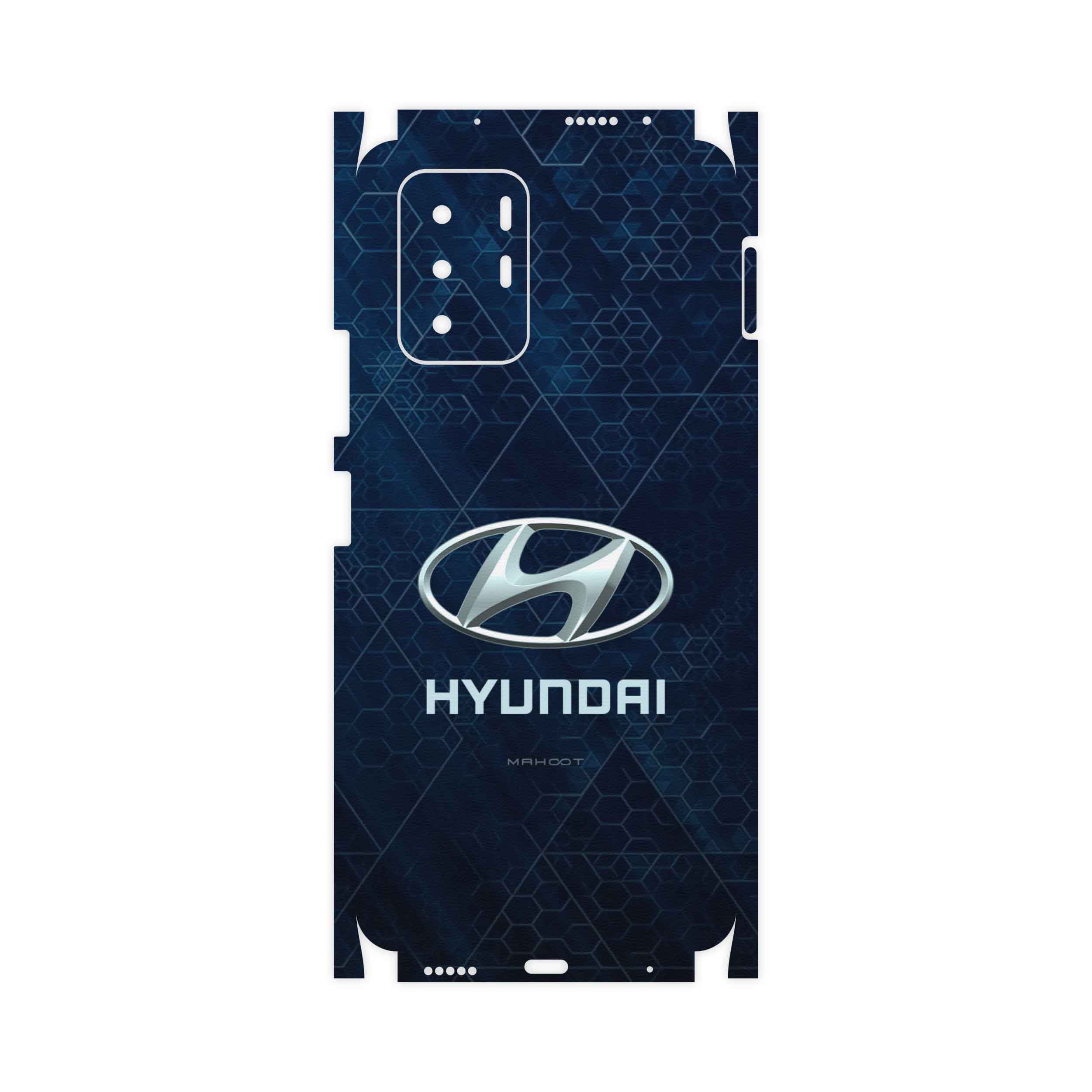 برچسب پوششی ماهوت مدل Hyundai-Logo-FullSkin مناسب برای گوشی موبایل شیائومی Redmi Note 10 Pro (China)
