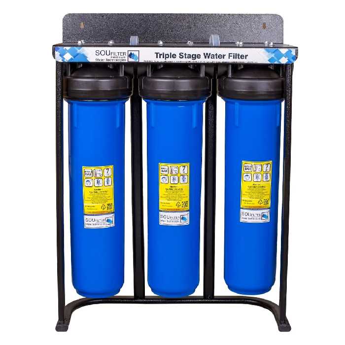 پیش فیلتراسیون سوفیلتر مدل 3 مرحله جامبو به همراه فیلتر کد J3 مجموعه 4 عددی