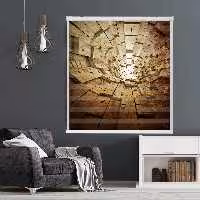 پرده زبرا زیو کد 3D1373 سایز 150x200 سانتی متر