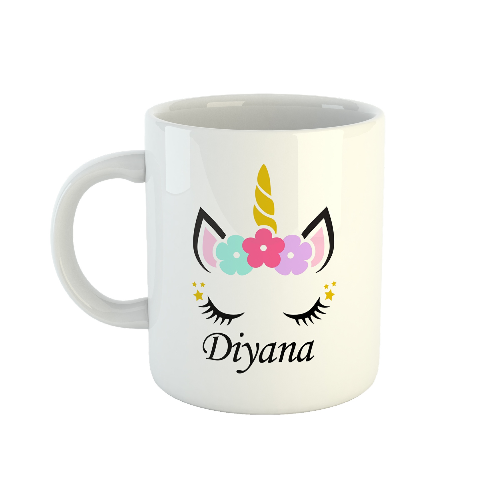 ماگ طرح اسم دیانا مدل unicorn کد 33