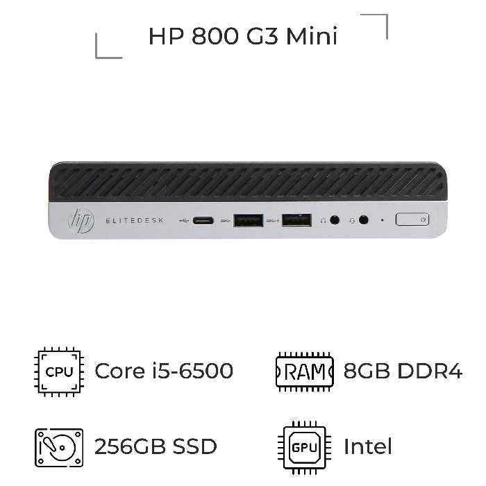کیس استوک HP 600 800 G3 Tiny پردازنده i5 نسل 6