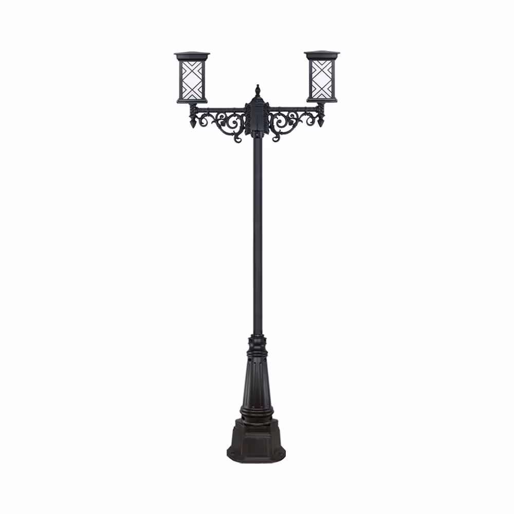 چراغ دو شاخه پارکی و حیاطی بیتانور مدل درتا طرح دار کد 482522T-96202