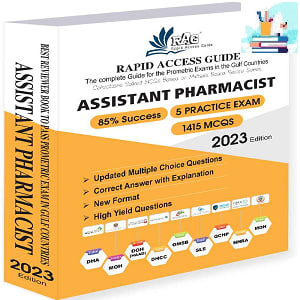 Assistant Pharmacist Exam Book Prometric Questions MCQ 2023