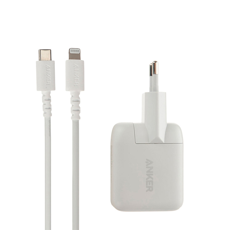 خرید شارژر انکر B2019 و کابل تبدیل USB-C به لایتنینگ -ایسل