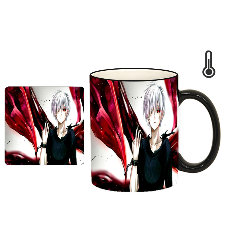 ماگ حرارتی طرح انیمه توکیو غول کد h57 به همراه زیرلیوانی