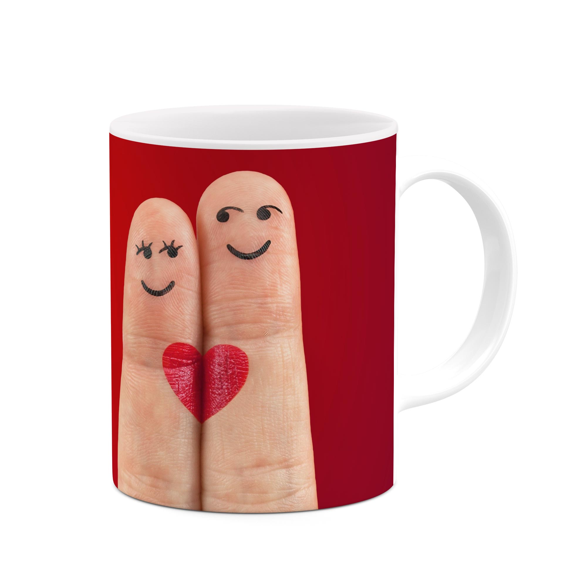 ماگ طرح انگشت های عاشق مدل mgp00956