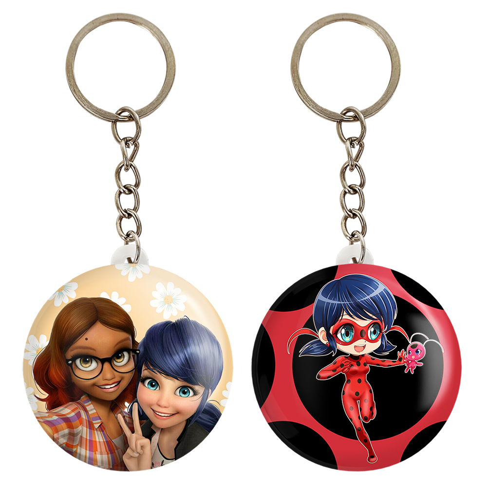 جاکلیدی خندالو مدل دختر کفشدوزکی و پسر گربه ای کد 35183519 مجموعه 2 عددی