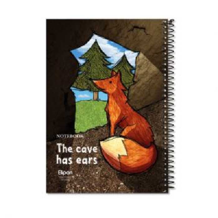 دفتر سیمی 100 برگ جلد پرسی الیپون کد 241