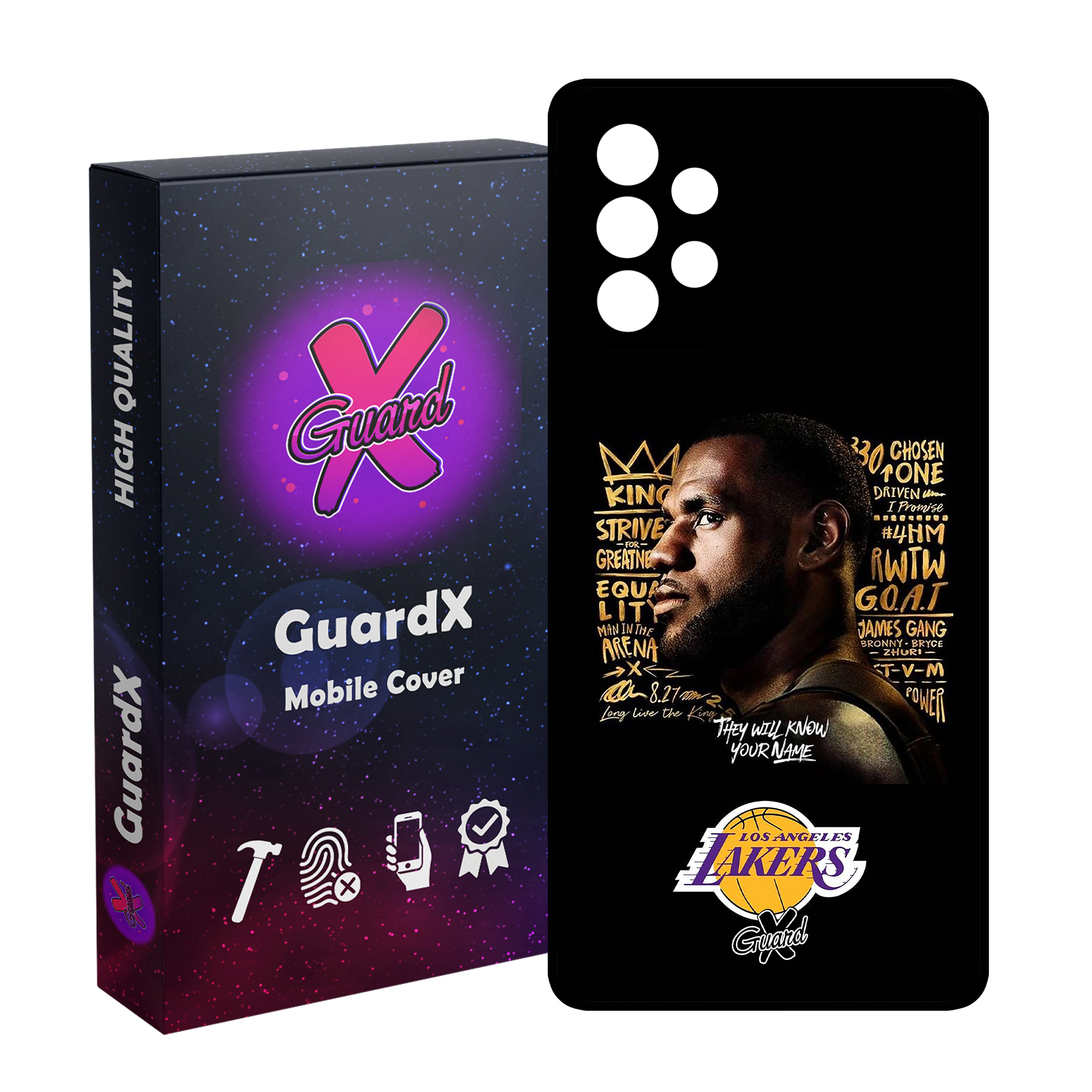 کاور گارد ایکس طرح Lebron James مدل Glass10120 مناسب برای گوشی موبایل سامسونگ Galaxy A13 4G